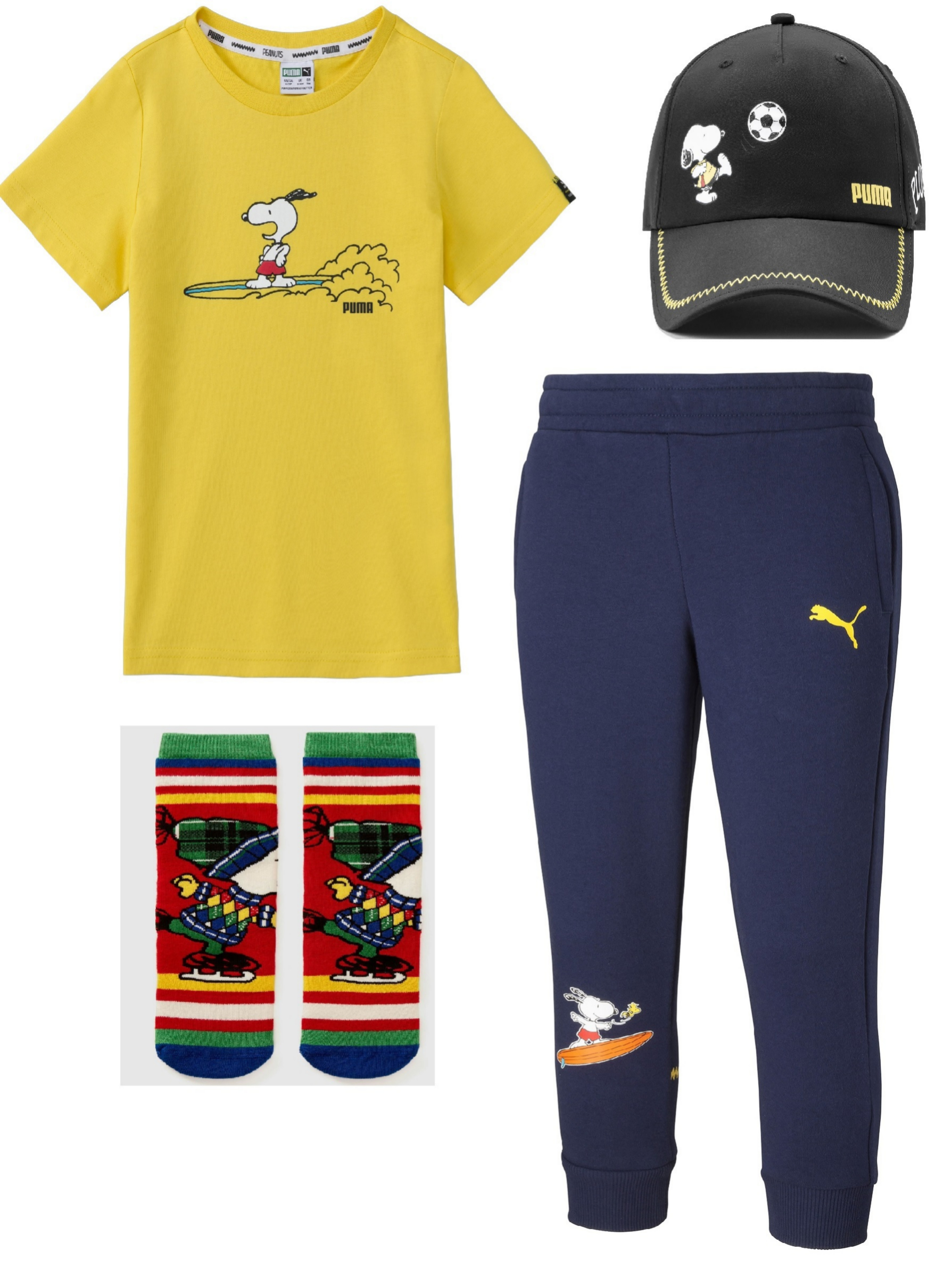 Camiseta, gorra y pantaln de chndal, de la nueva coleccin de Puma y calcetines (7,99 ), de Benetton.