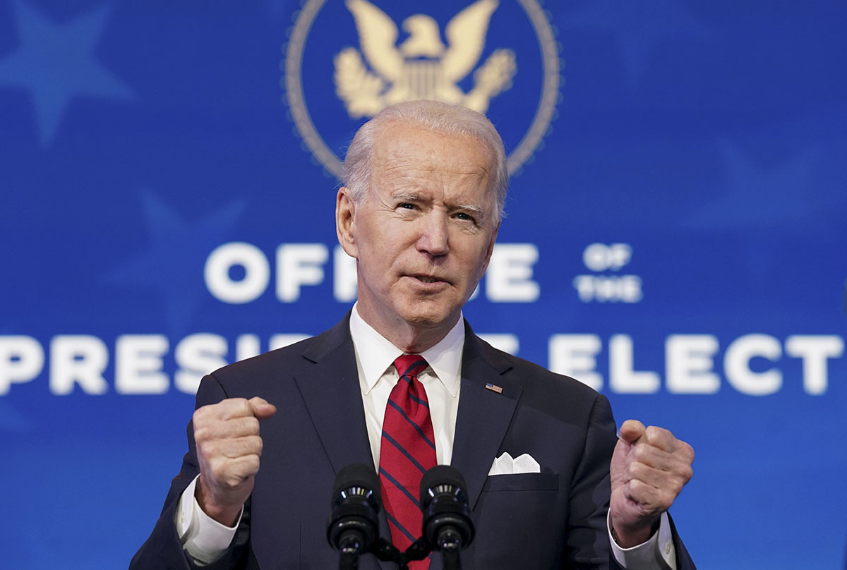 Joe Biden anuncia a su equipo económico, en Wilmington.