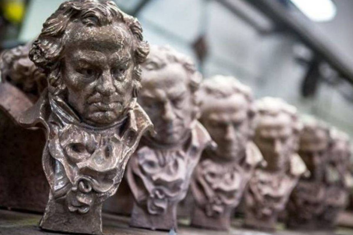 Estatuillas de los Premios Goya de cine.