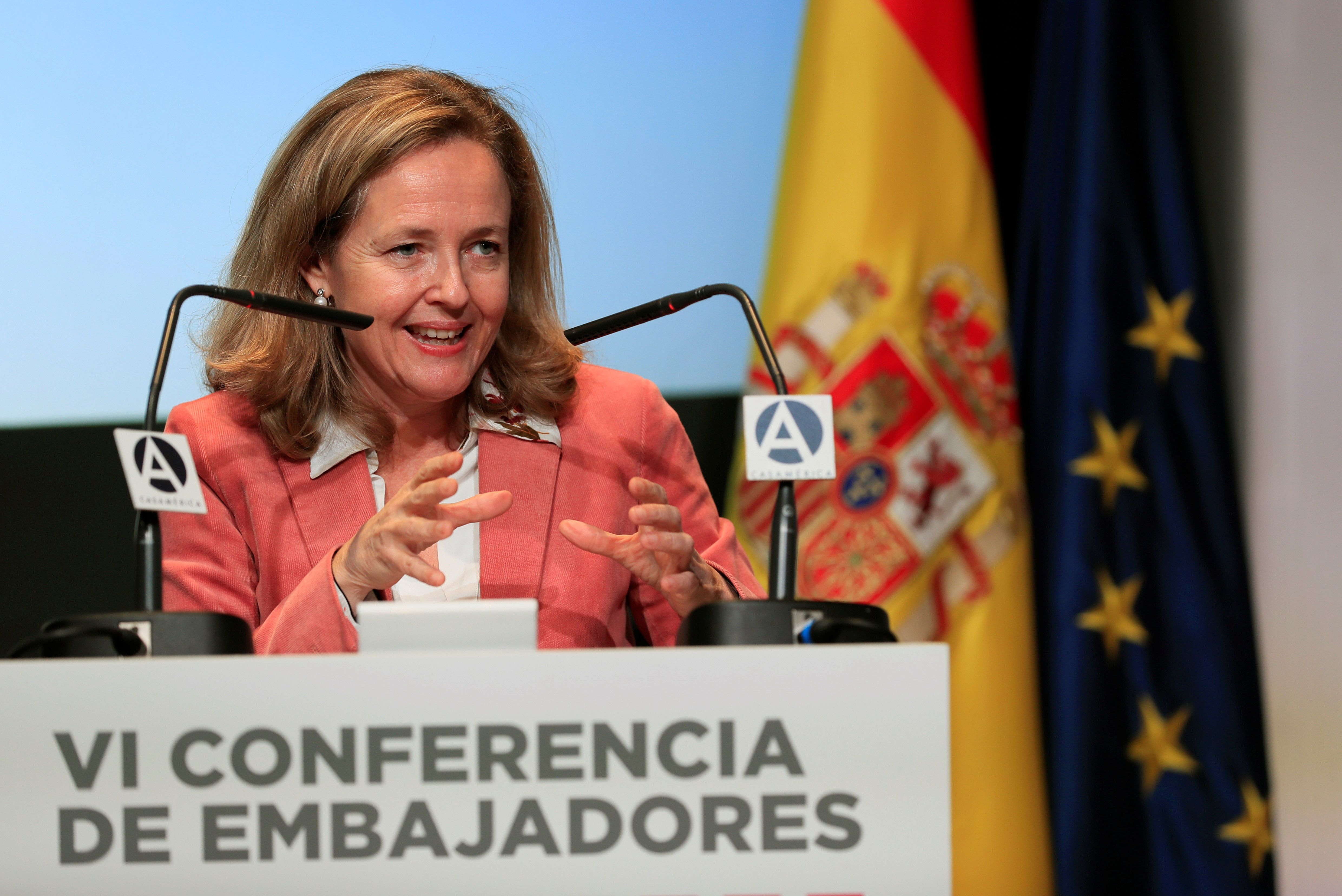 La vicepresidenta y ministra de Asuntos Econmicos, Nadia Calvio.