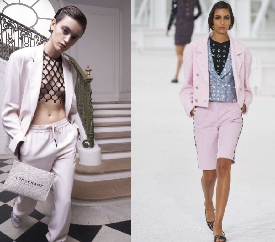 Propuesta de Longchamp y desfile de primavera-verano 2021 de Chanel.