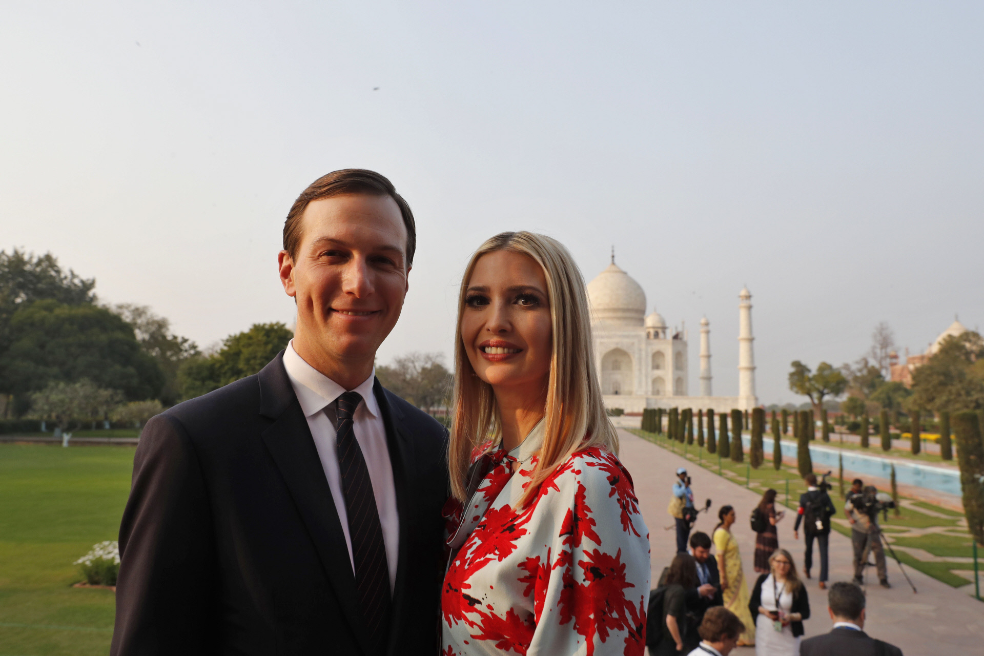 Jared Kushner e Ivanka Trump, durante un viaje a la India.