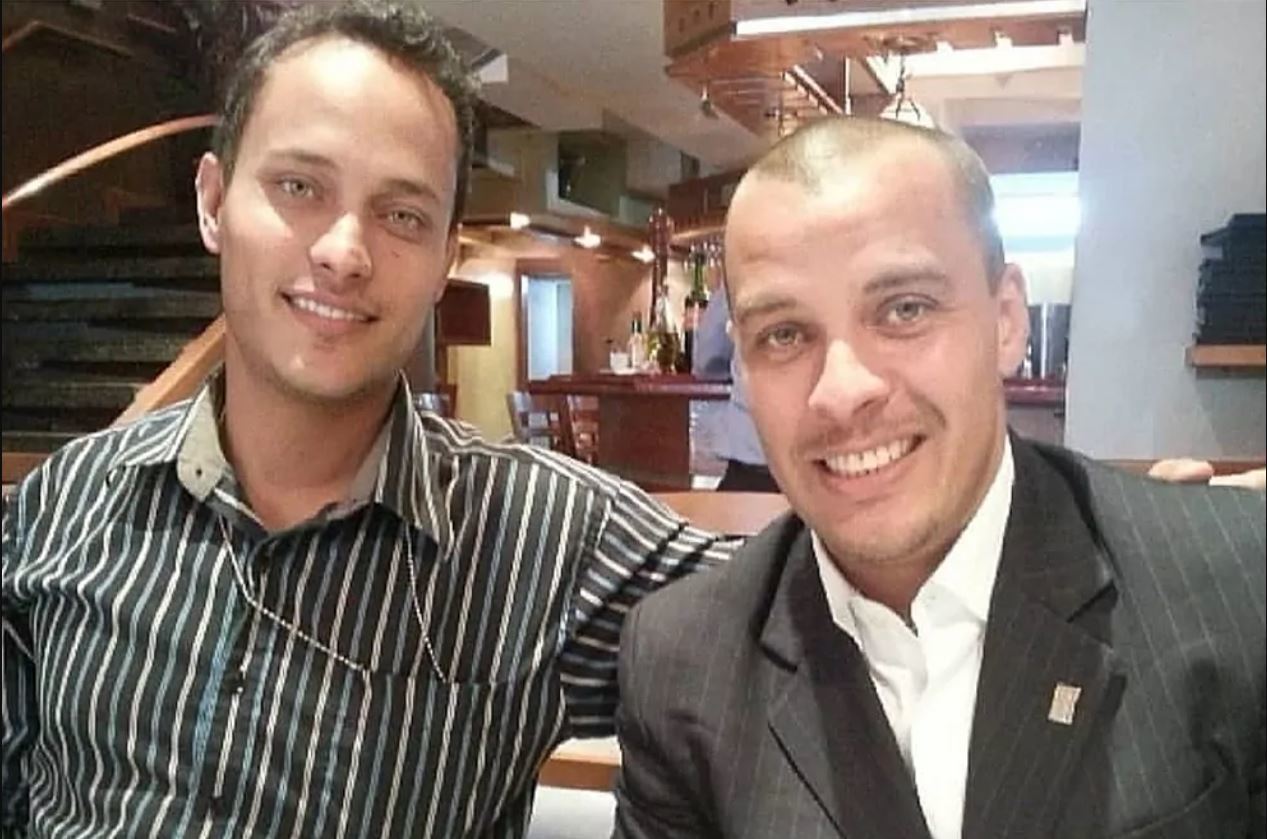 Luis Armando Prez junto a su hermano scar, en una foto de archivo.