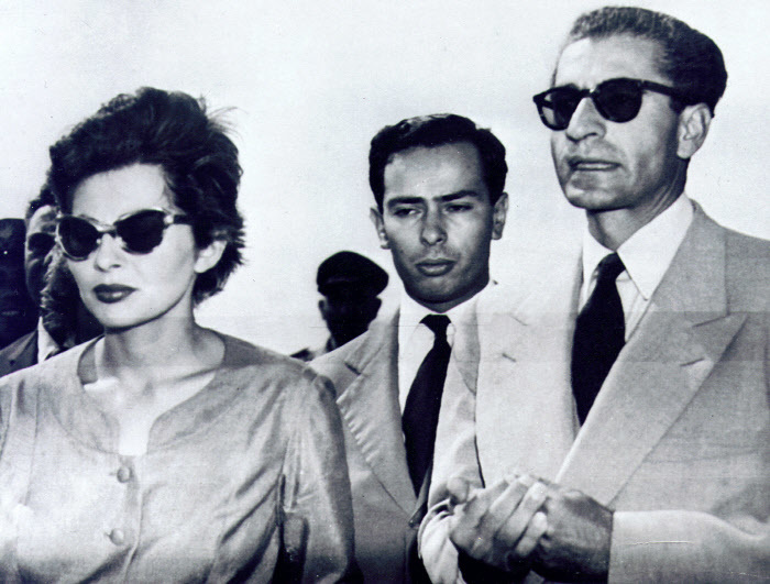 Mohamed Reza Pahlev, Sha de Irn, y la princesa Soraya.