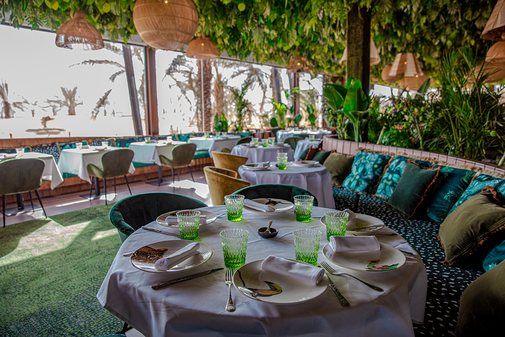 El restaurante Amaznico ubicado en el complejo de lujo Riyadh Oasis.