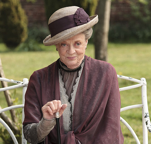 Maggie Smith como duquesa viuda de Grantham,. uno de los personajes ms queridos de la serie.