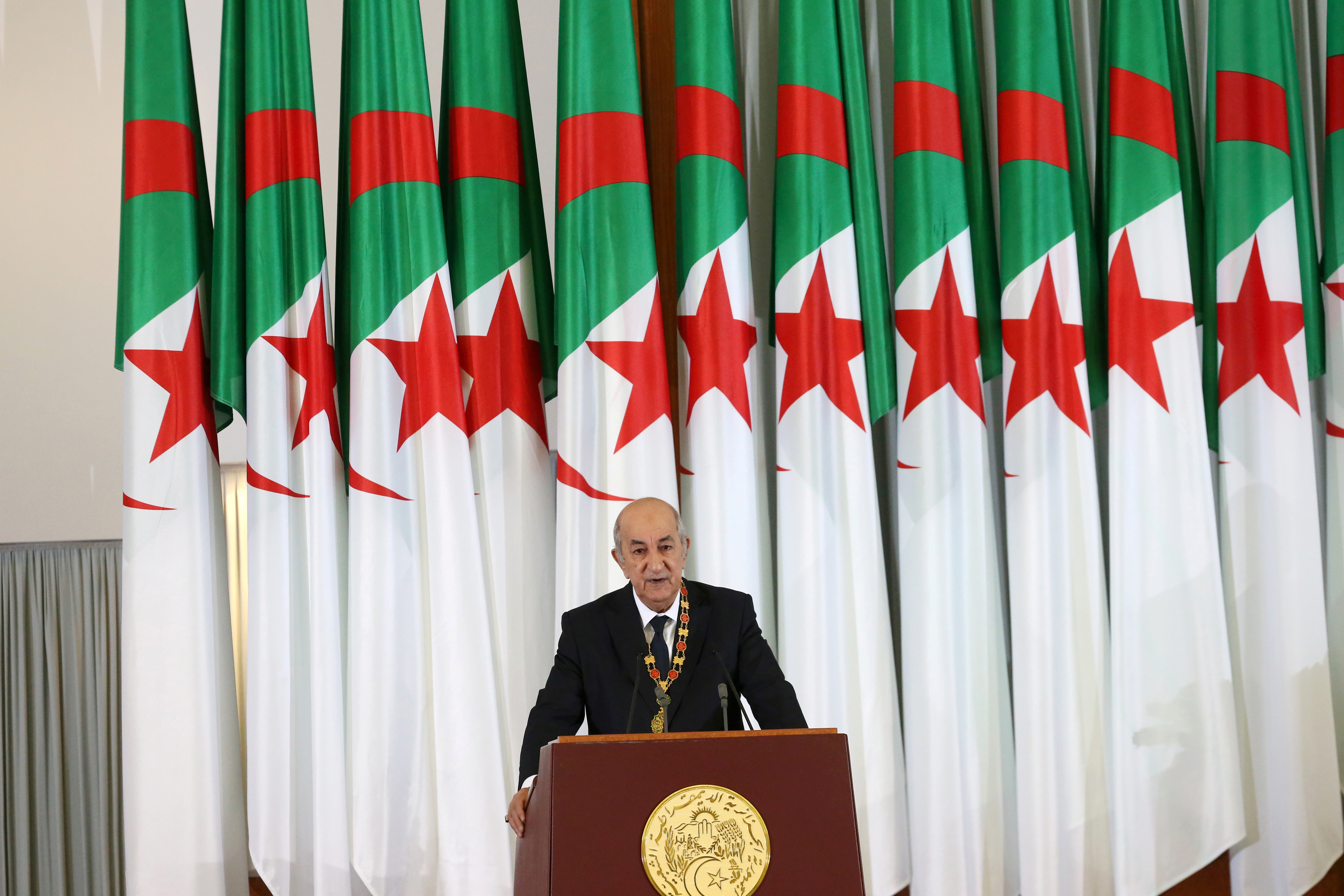 El presidente argelino, Abdelmayid Tebbune.