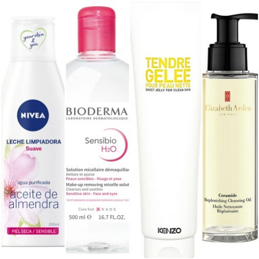 Limpiadoras faciales baratas para pieles sensibles y secas, a la venta en El Corte Ingls: Nivea, Bioderma, Kenzoki y Elizabeth Arden.