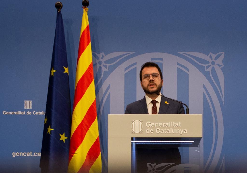 Pere Aragons, lder de ERC y presidente provisional de la Generalitat.