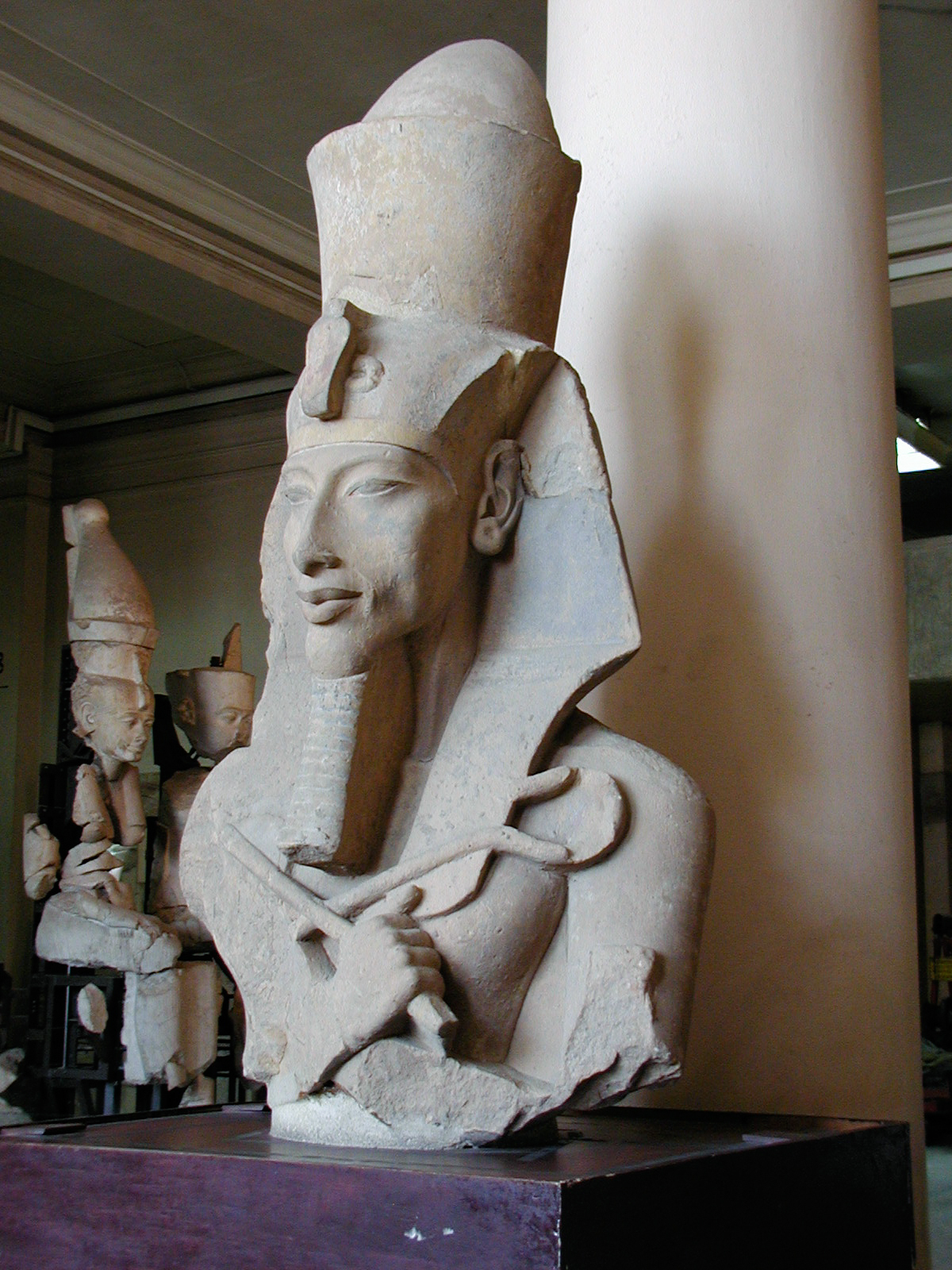 Akenatón en el Museo del Cairo.