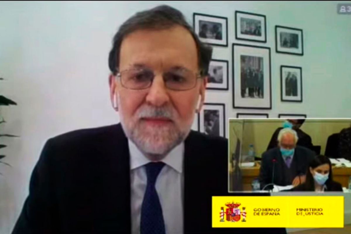 Mariano Rajoy, en su declaracin como testigo.