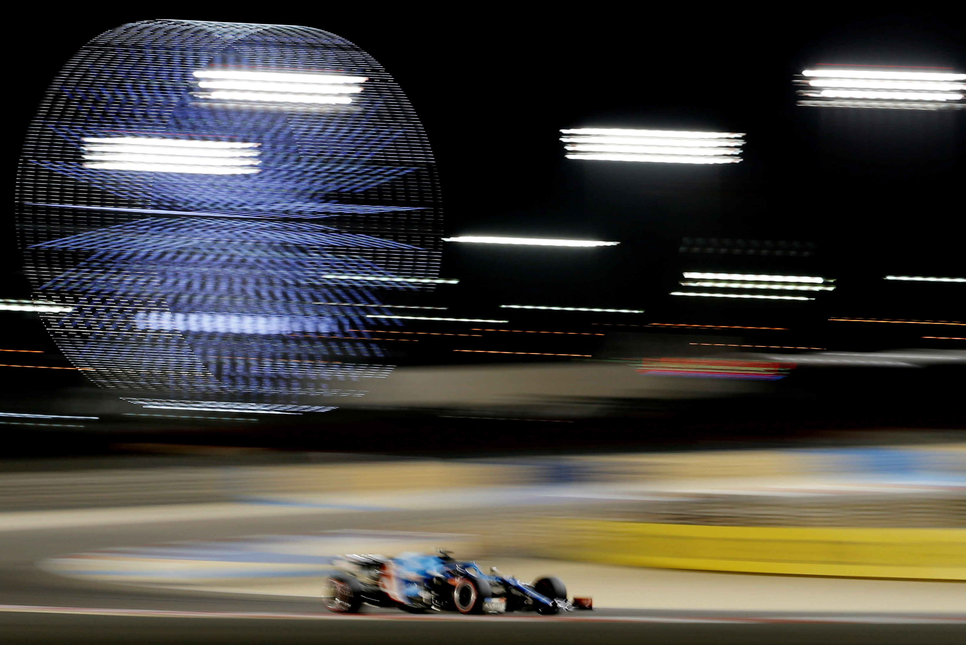 Fernando Alonso, durante la carrera de Bahrein.