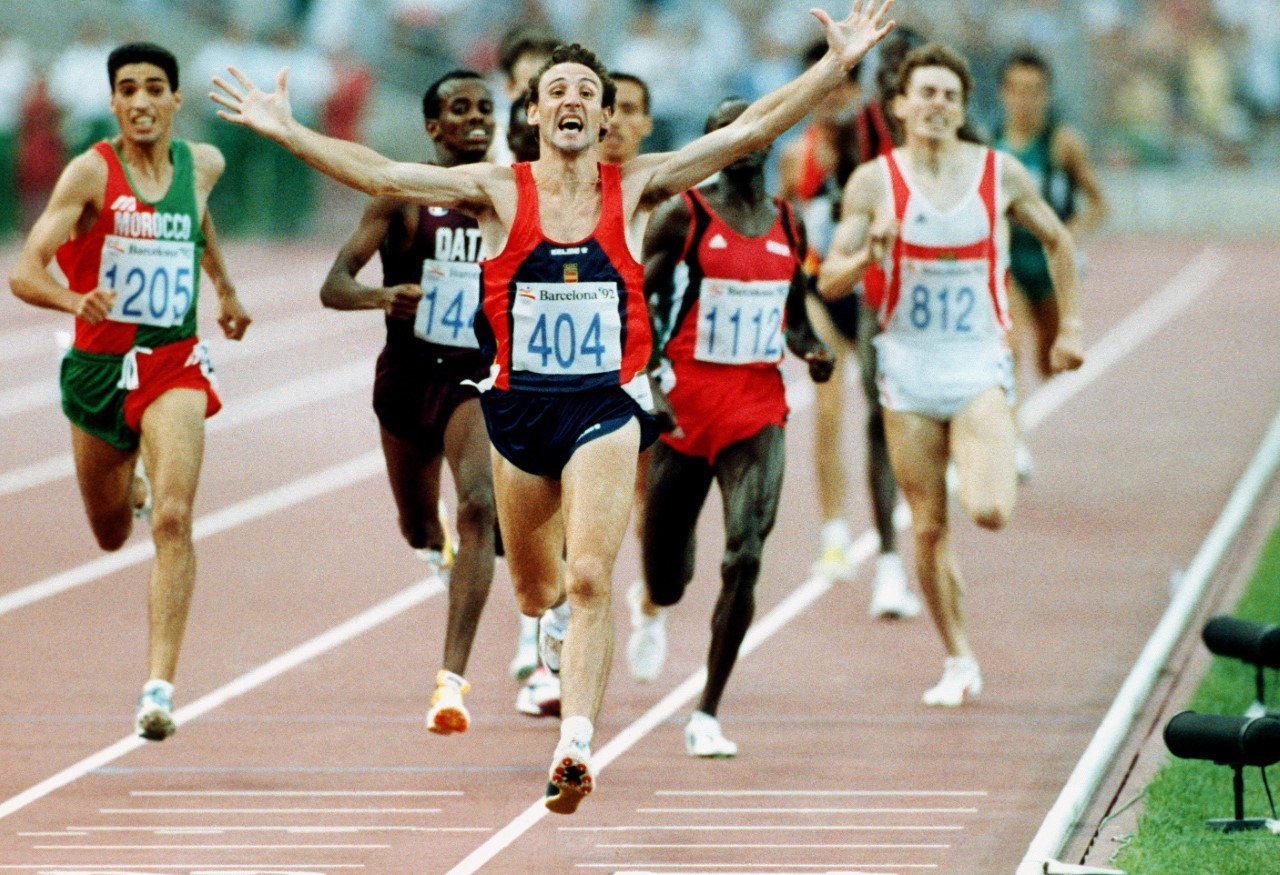 Fermn Cacho logra el oro en los 1.500 metros en Barcelona'92.
