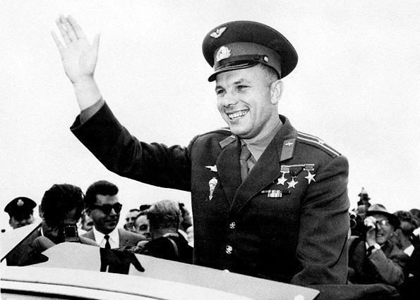 El comonauta Yiri Gagarin durante una visita a Londres en julio de 1961.