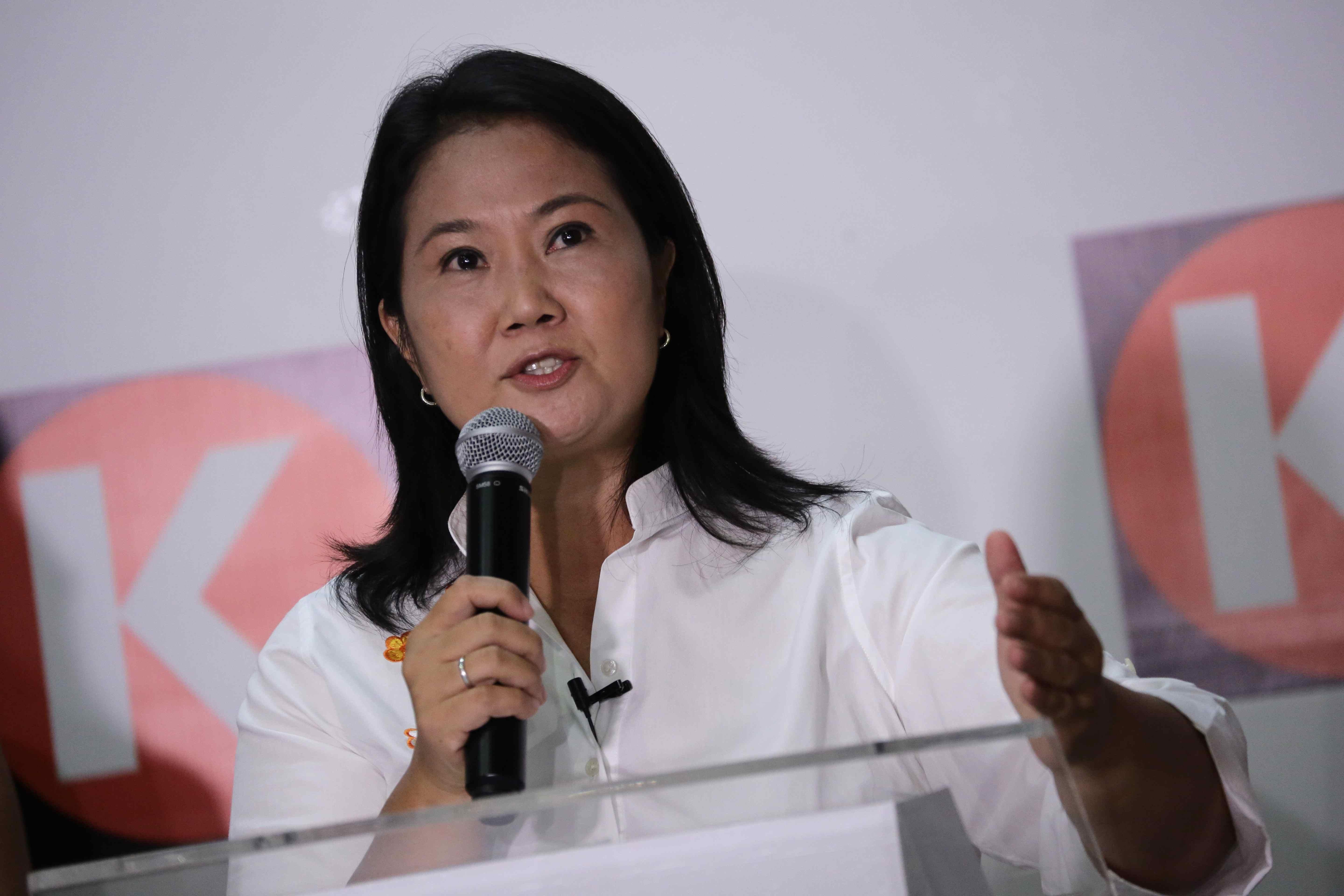 La candidata de Fuerza Popular,  Keiko Fujimori.