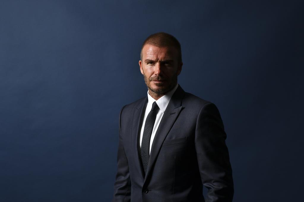 David Beckham, en un acto de UEFA