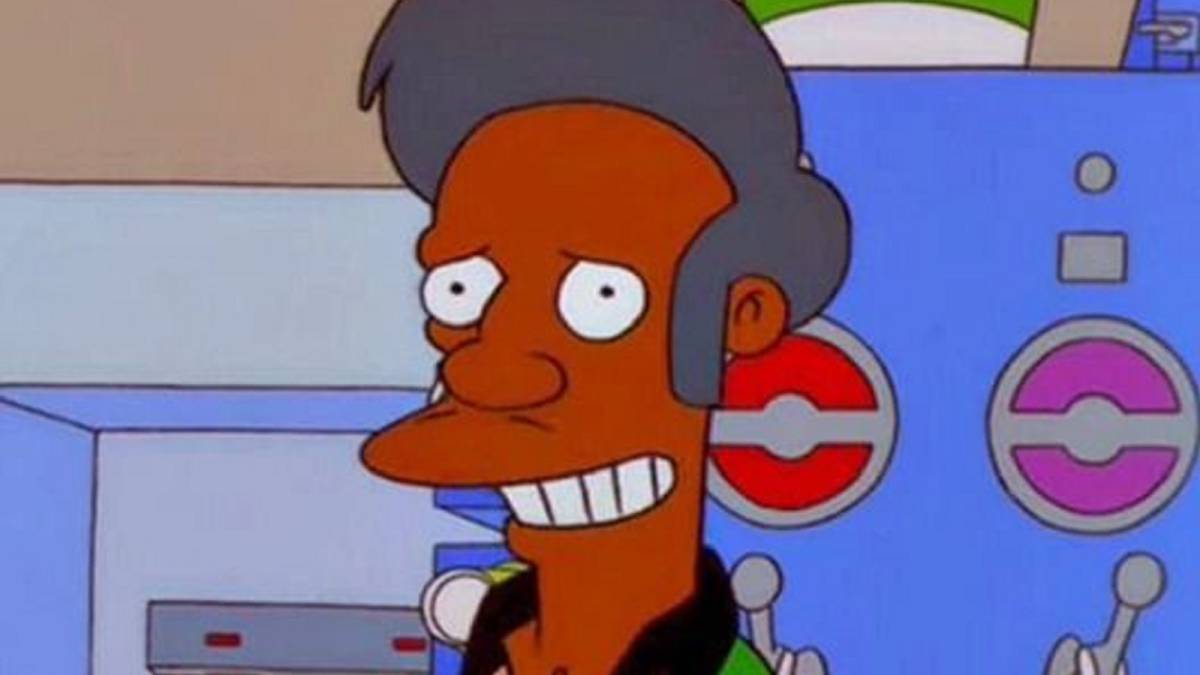 Apu, en una escena de Los Simpson.