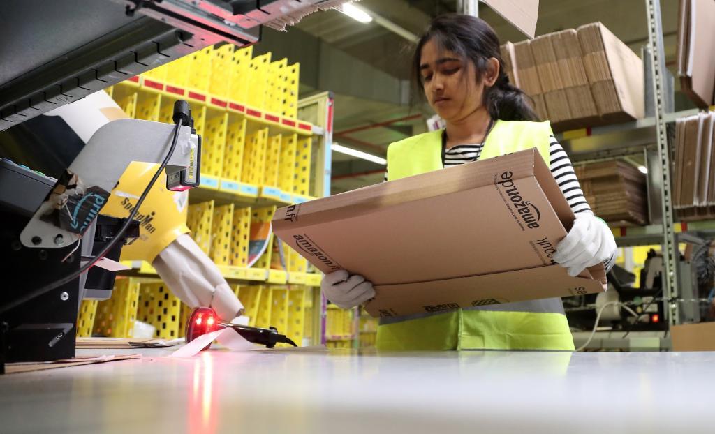 Una trabajadora de Amazon en Alemania