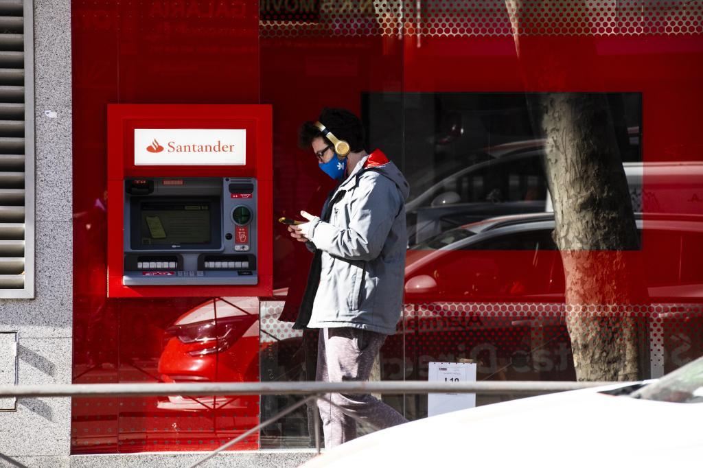 Sucursal del Banco Santander en Madrid.