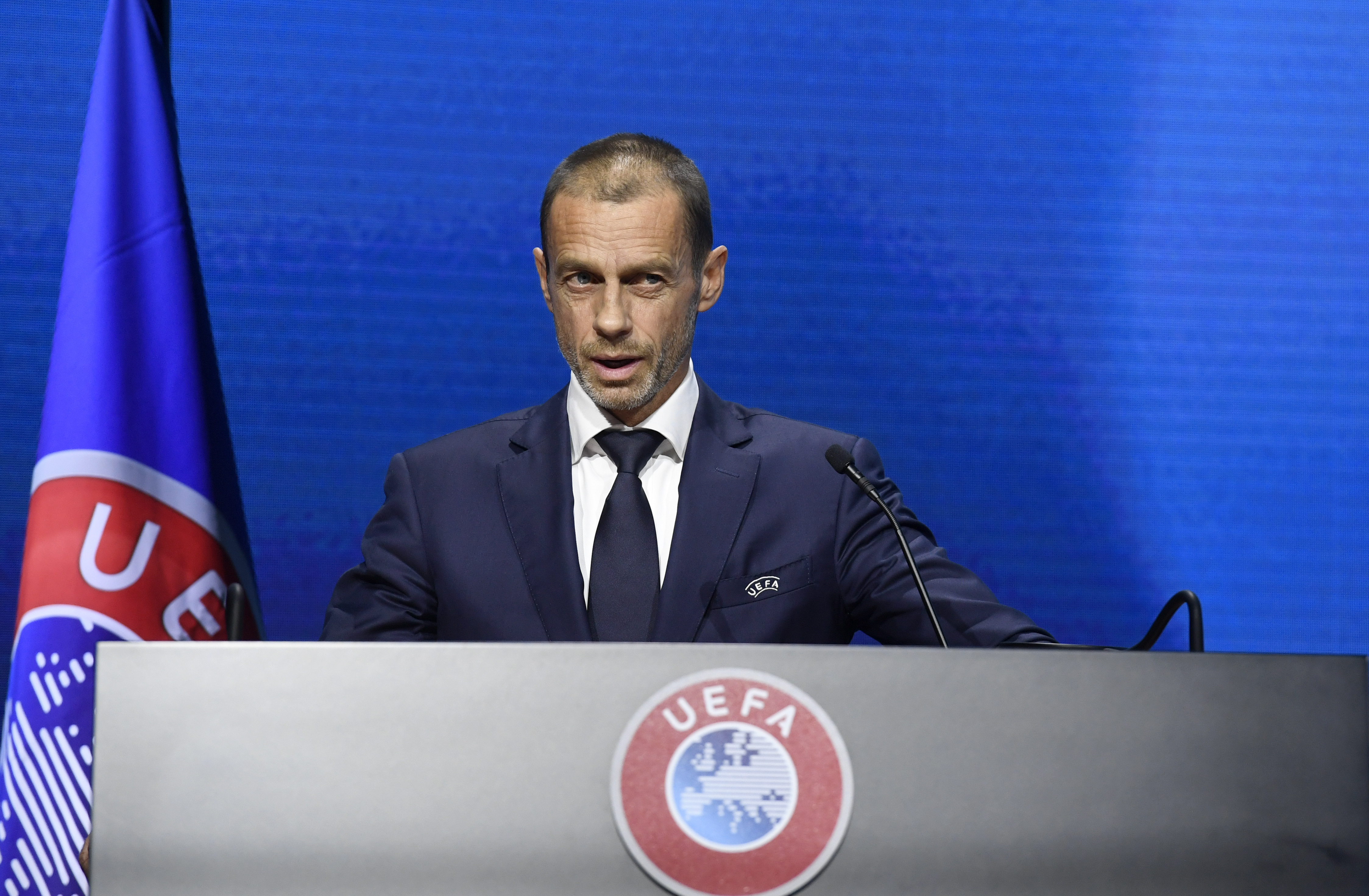 El presidente de la UEFA, Ceferin.