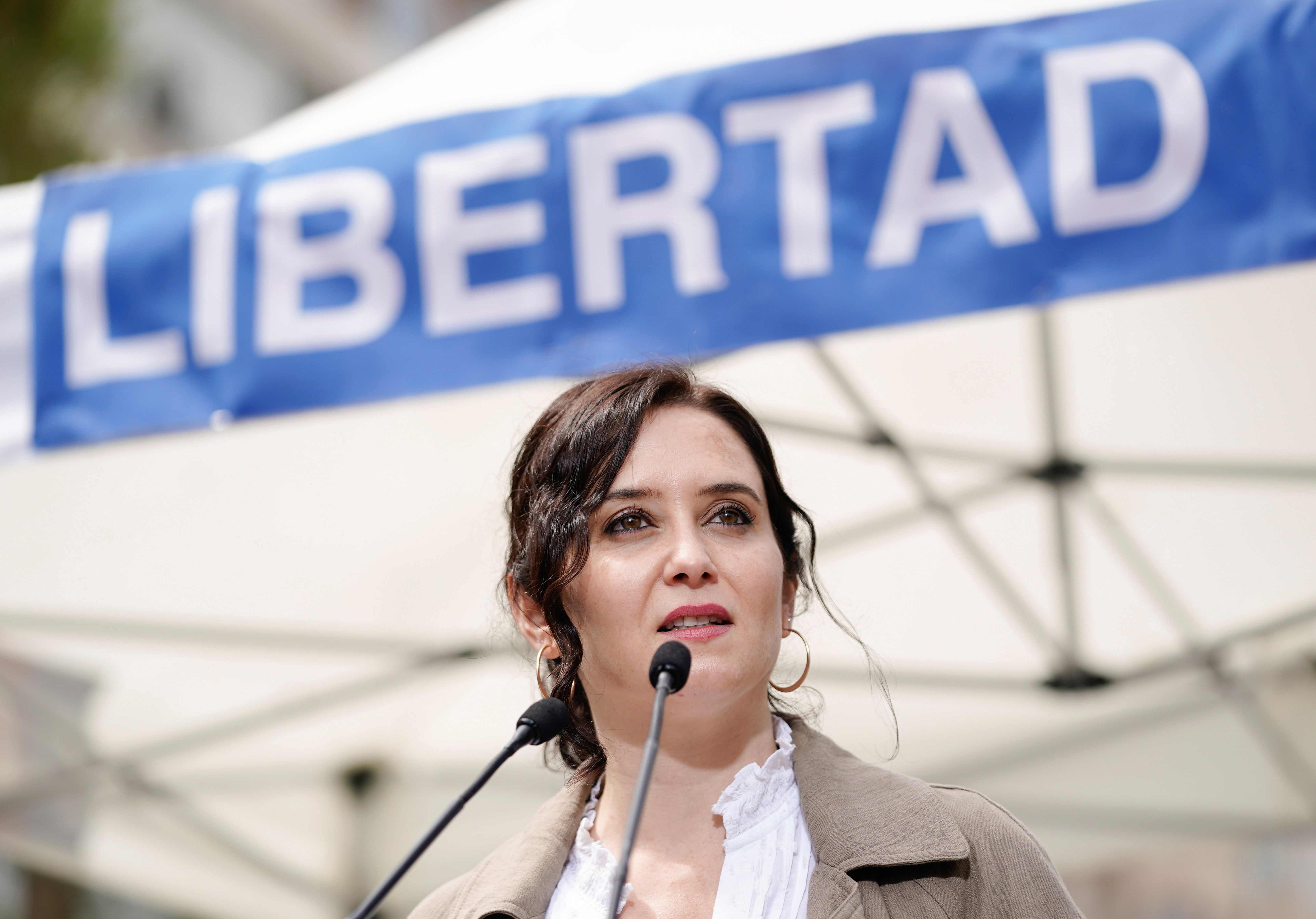 La presidenta de la Comunidad de Madrid y candidata a la reelección, Isabel Díaz Ayuso.