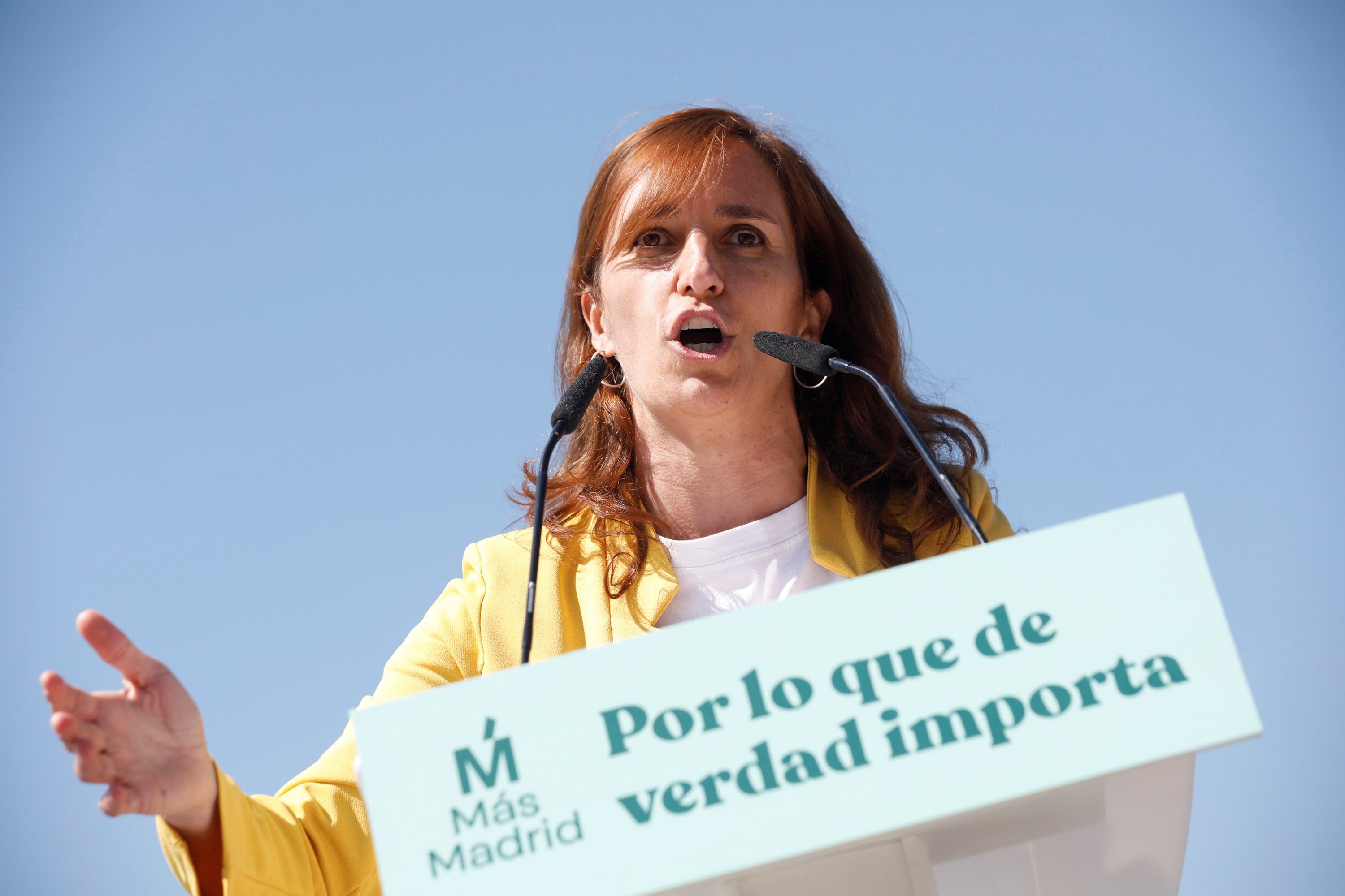 Mónica García, candidata de Más Madrid.