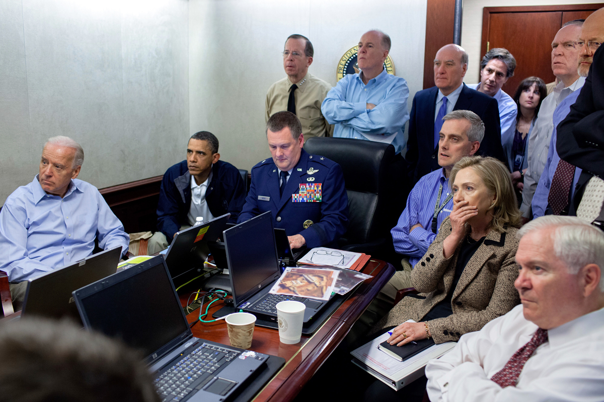 Obama y Biden en la 'Situation Room'.