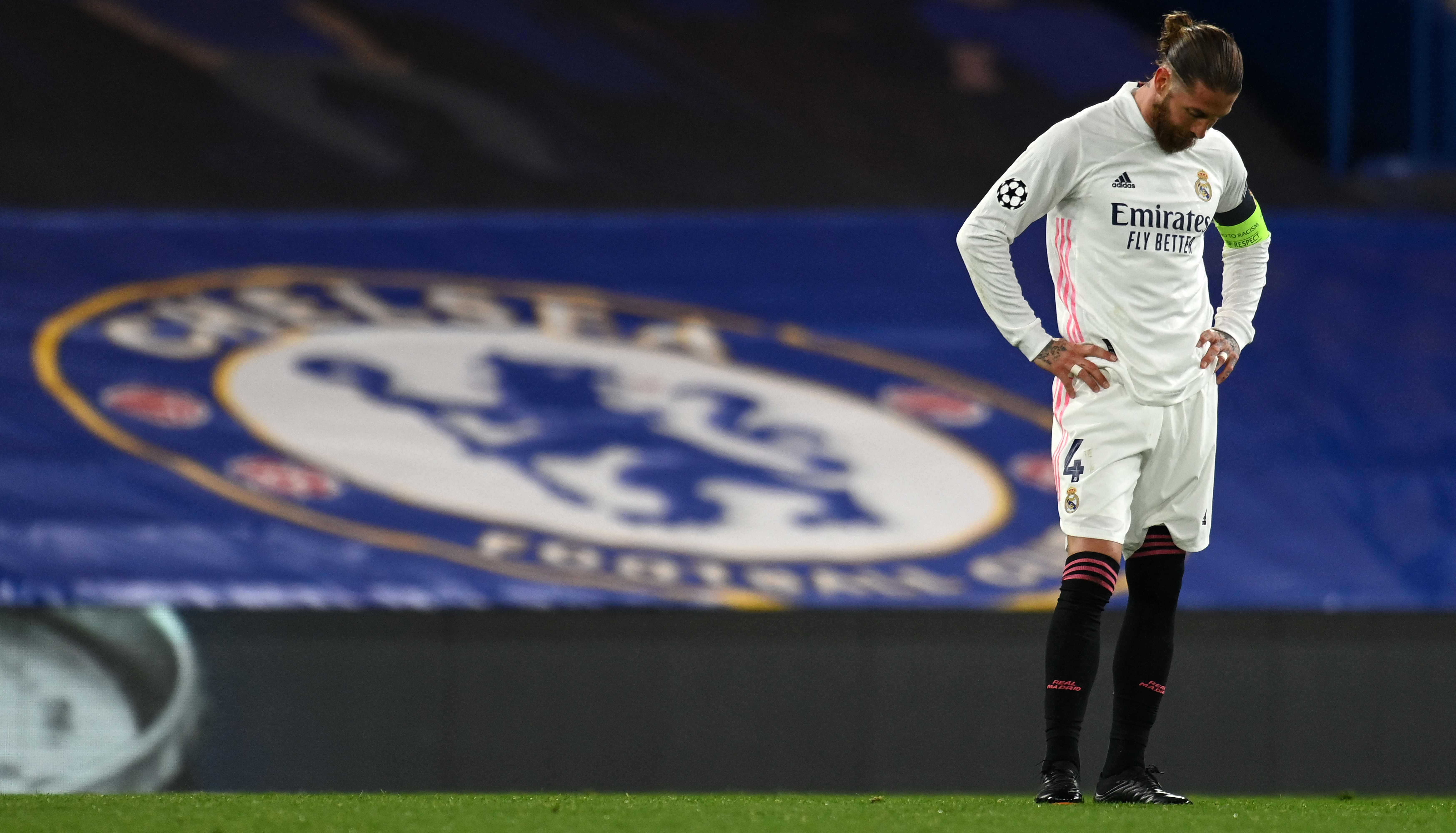Sergio Ramos, en Stamford Bridge.