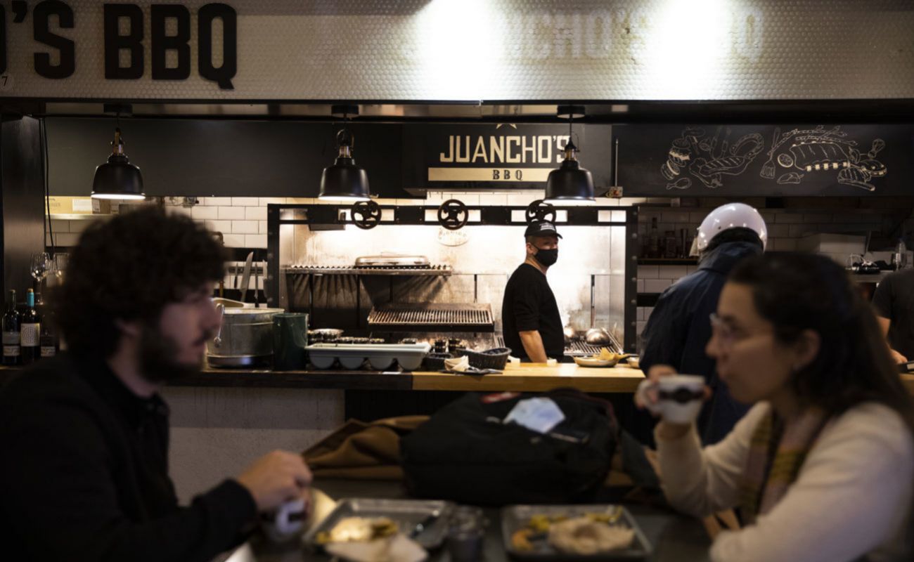 Juancho's BBQ: en el mercado de Chamberí, las mejores hamburguesas de España.