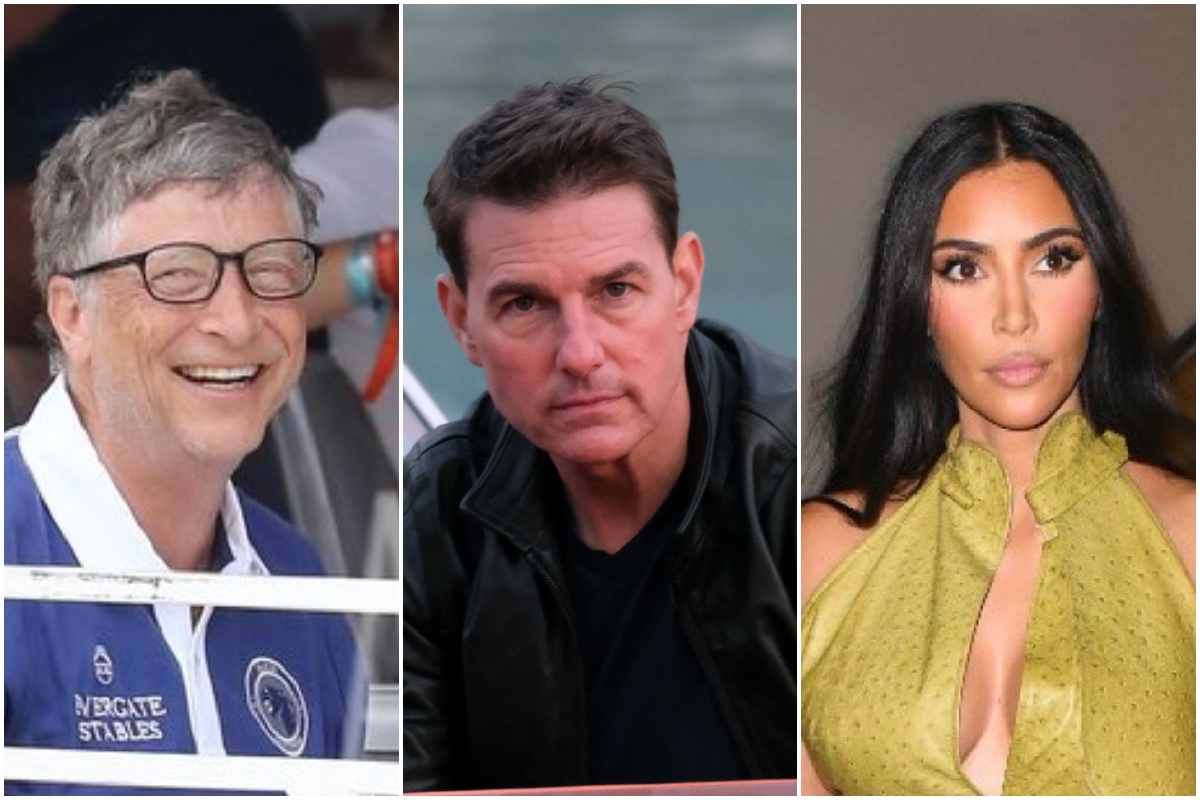 Bill Gates, Tom Cruise y Kim Kardashian.