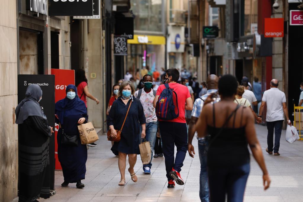 Calles de Lleida durante la pandemia.