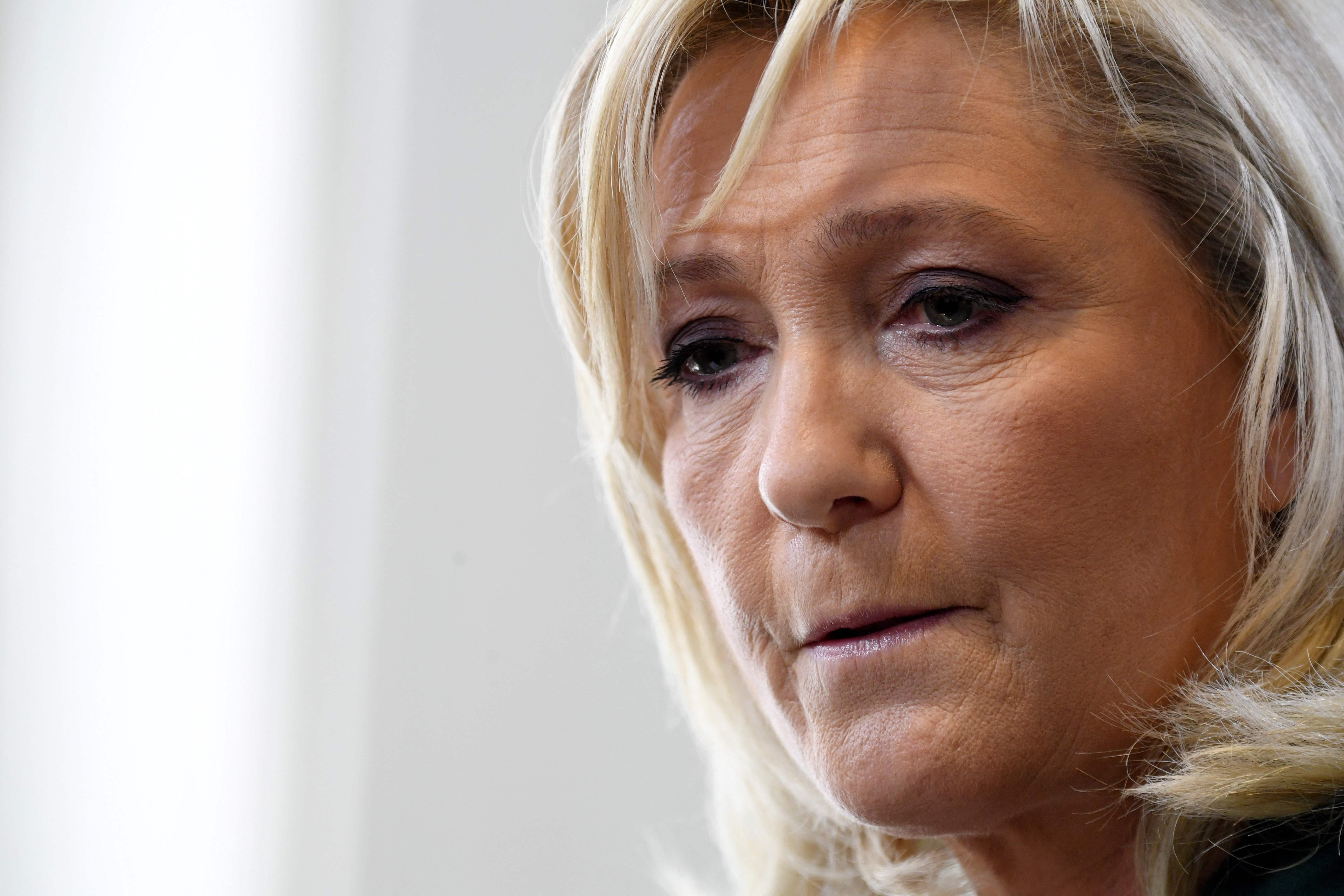 Marine Le Pen, presidenta de Reunión Nacional.