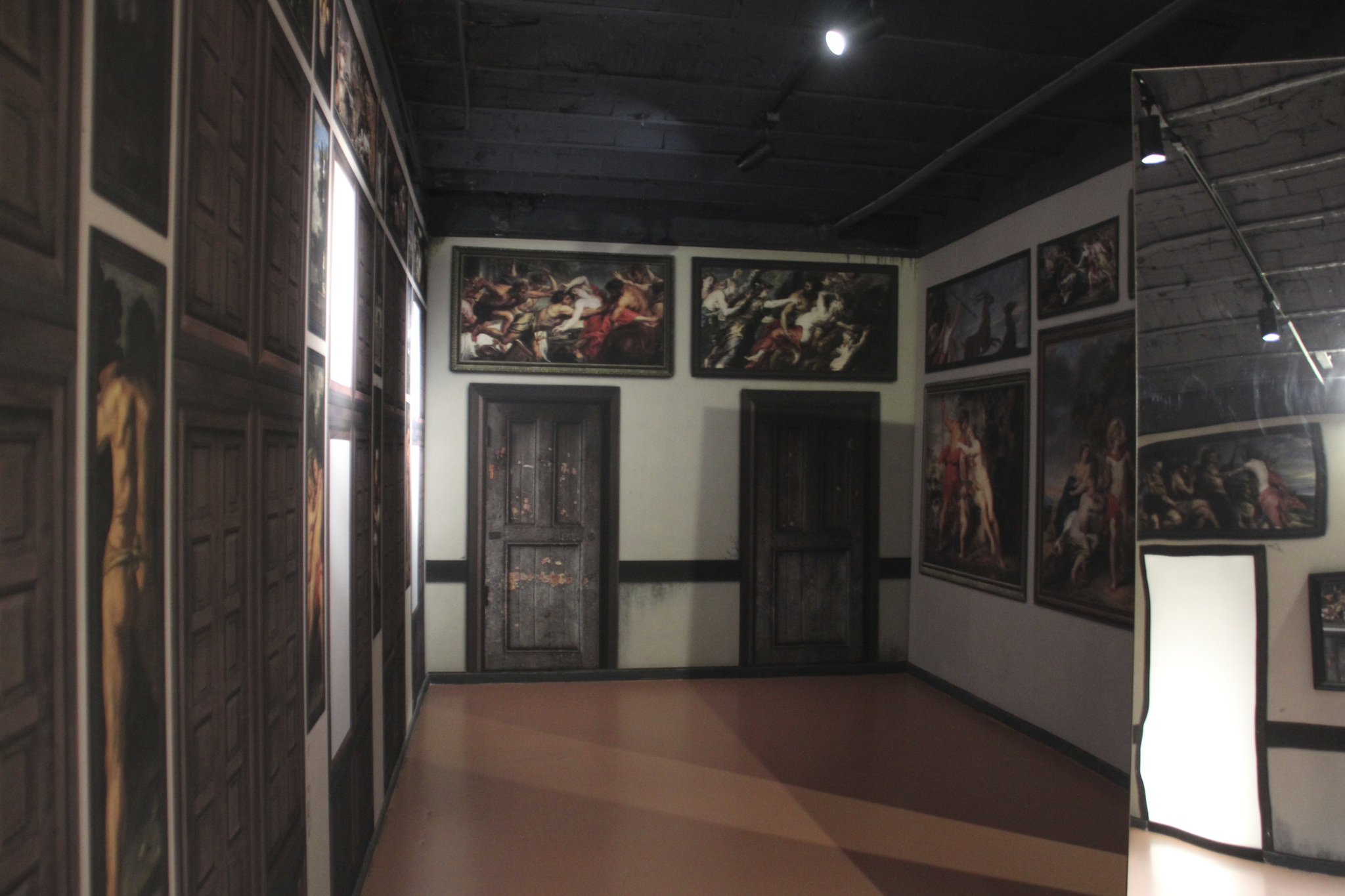 Recreacin de la habitacin de El Alczar donde se pint Las Meninas, en el Velzquez Tech Museum.
