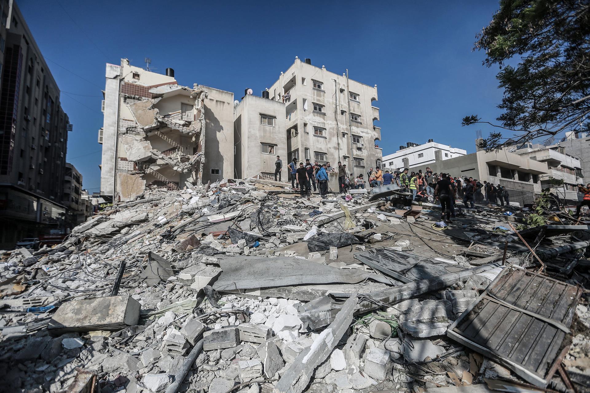 Efectos de un ataque israel en Gaza.