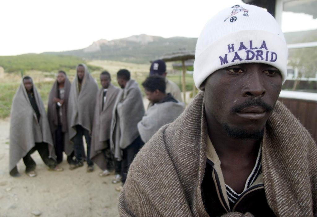 Un grupo de inmigrantes llegados a las costas gaditanas.