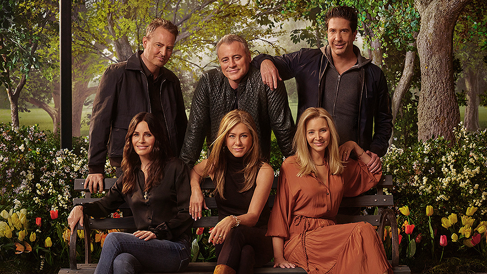 Los actores de Friends, en la imagen difundida por HBO Max.