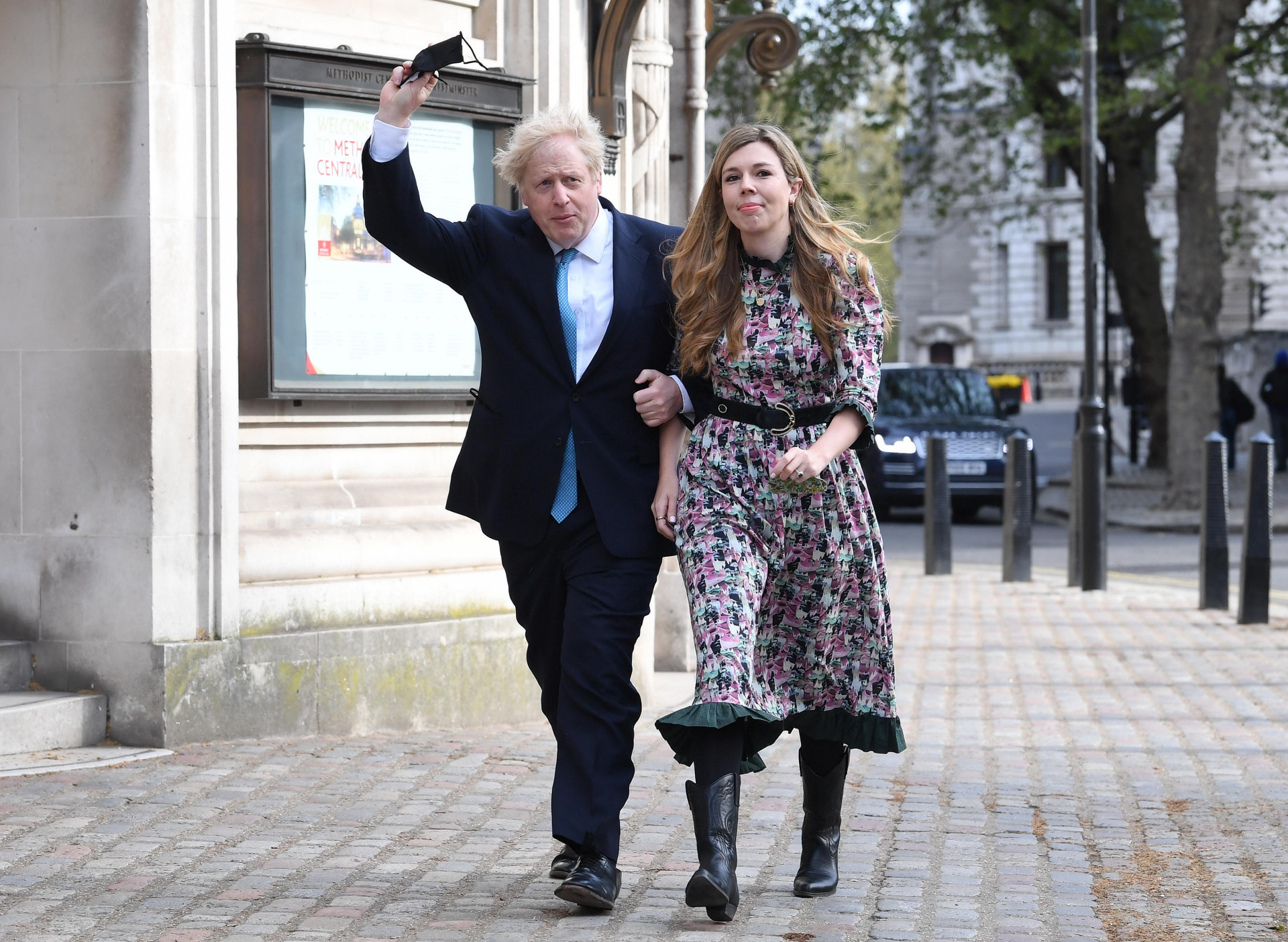 Boris Johnson y Carrie Symonds, en una imagen reciente.