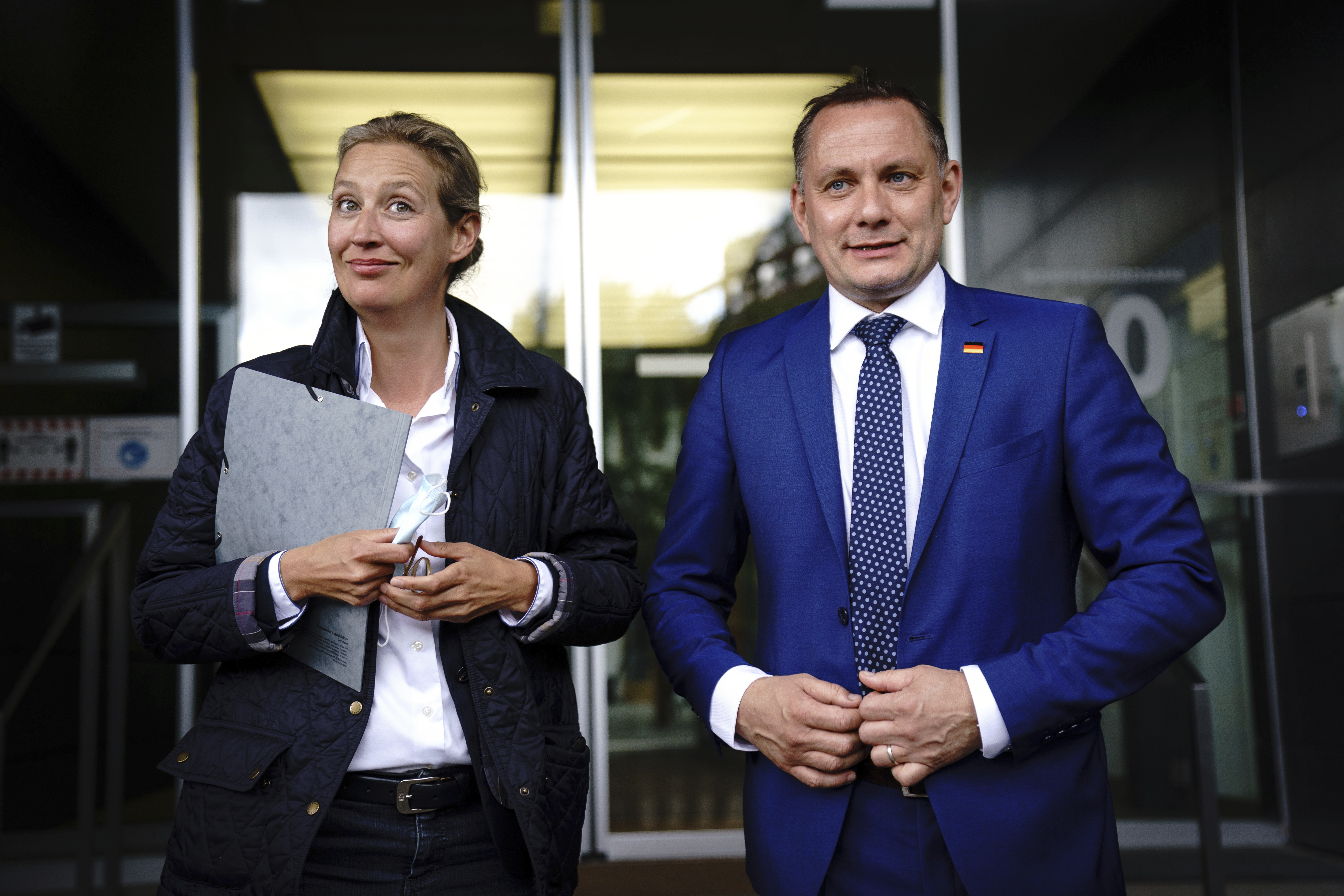 Alice Weidel y Tino Chrupalla, candidatos de la AfD.