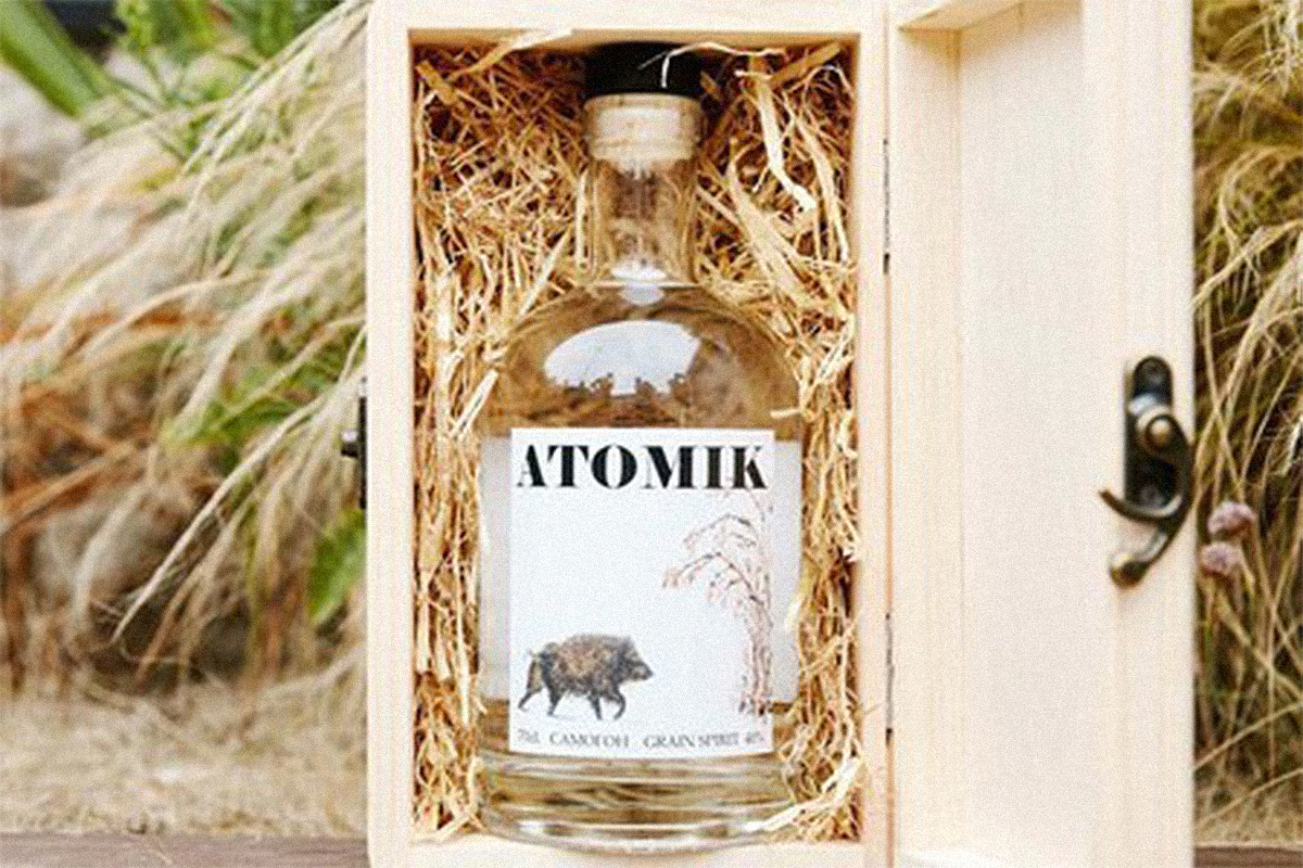 El vodka procedente de Chernbil, marca Atomik.