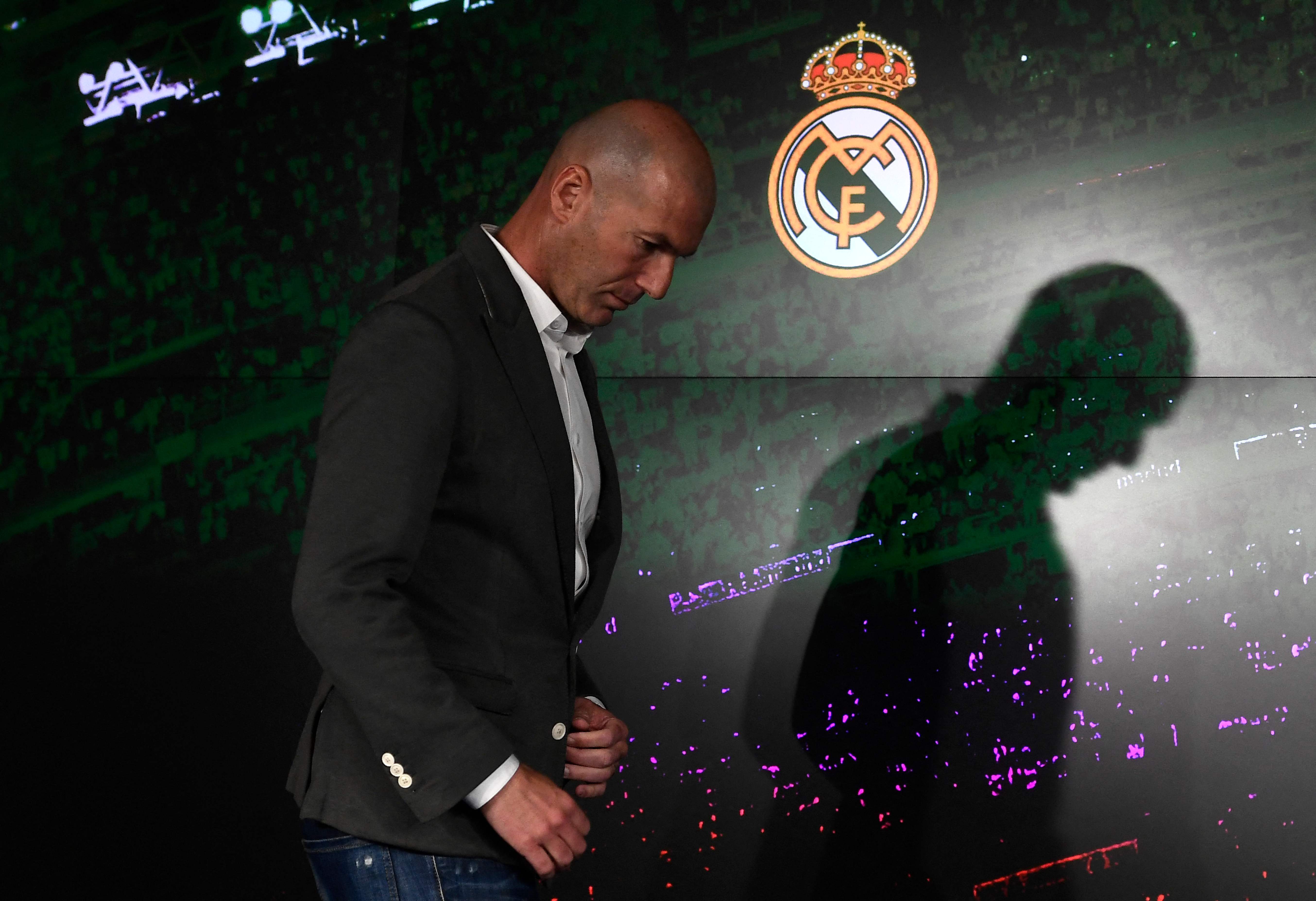Zidane, en marzo de 2019, tras aceptar el cargo.