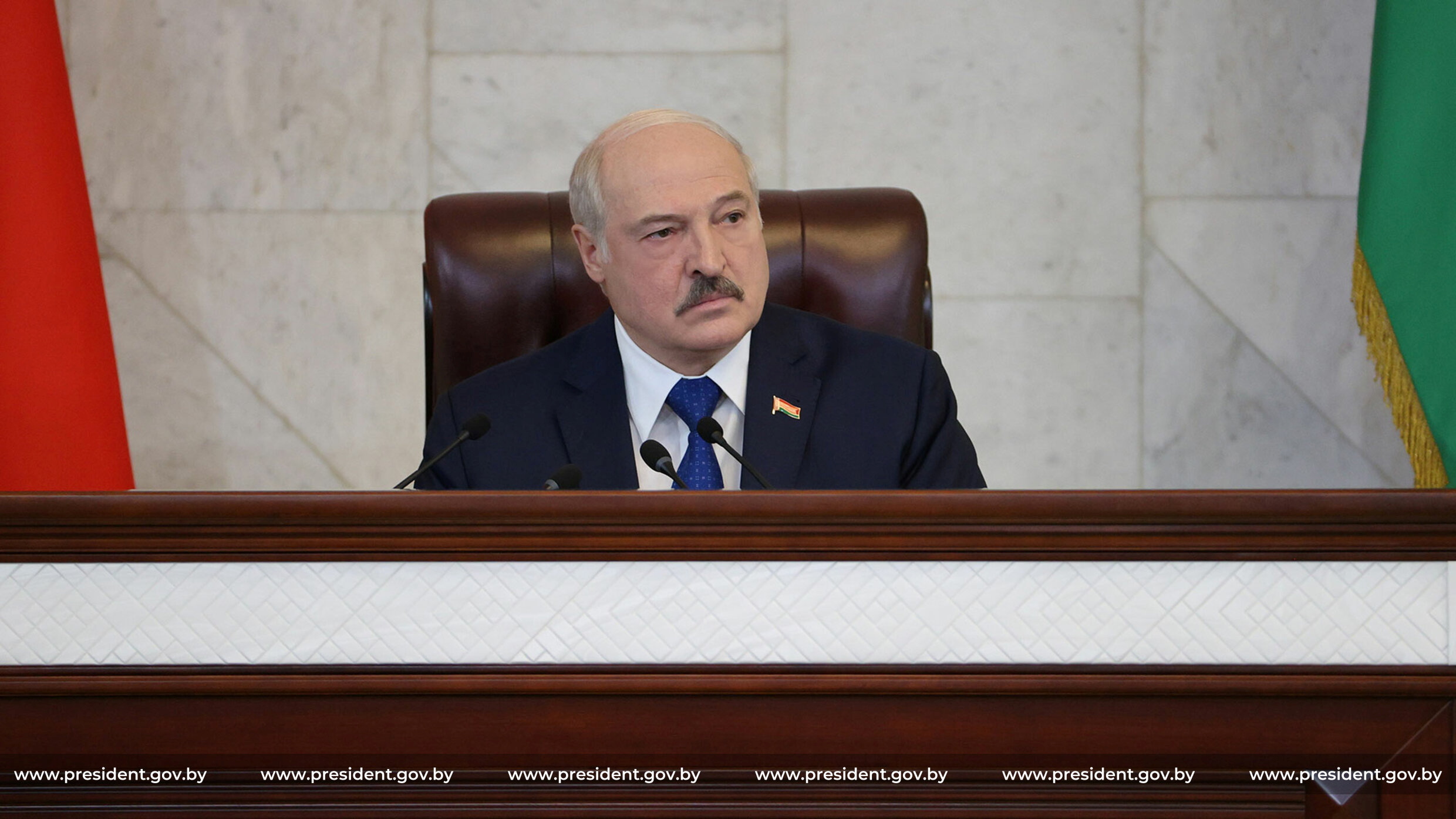 El presidente bielorruso, Alexander Lukashenko, en Minsk.