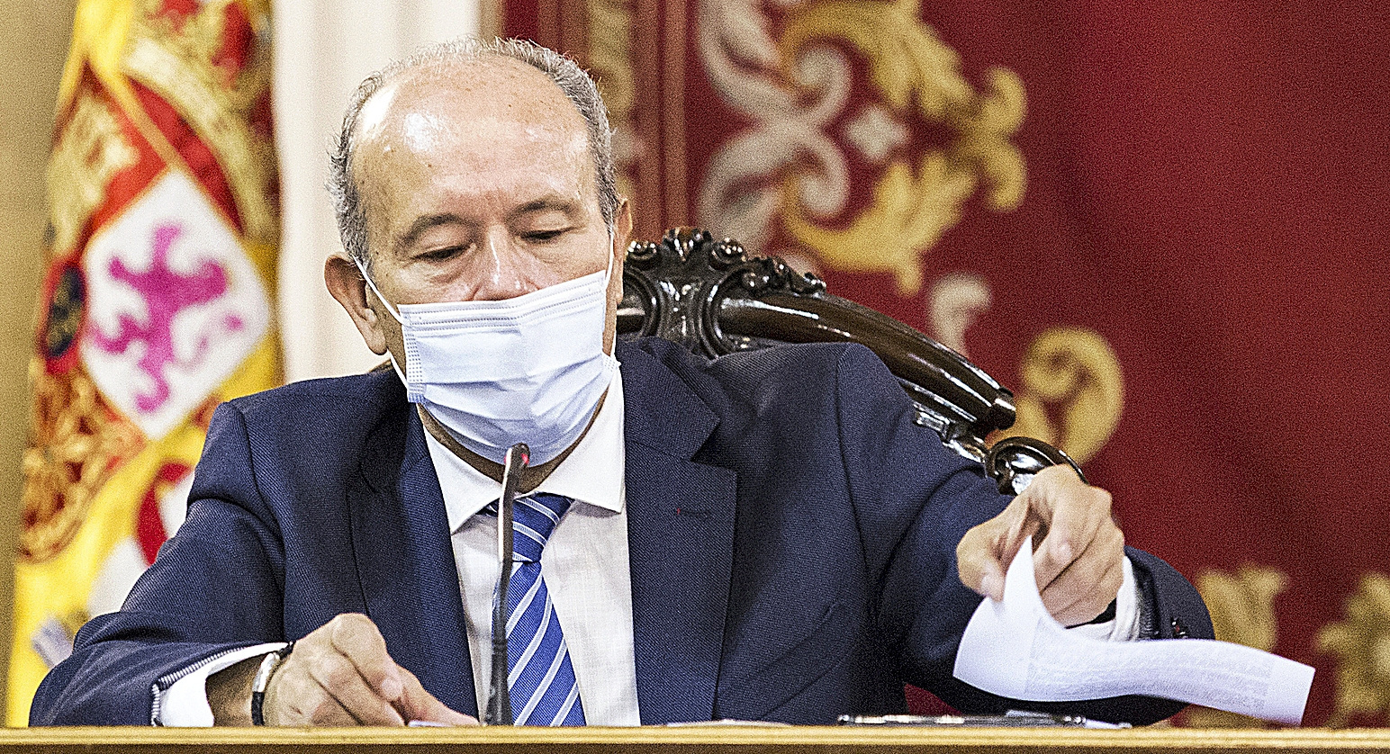 El ministro de Justicia, Juan Carlos Campo, ayer en una comparecencia en el Senado.