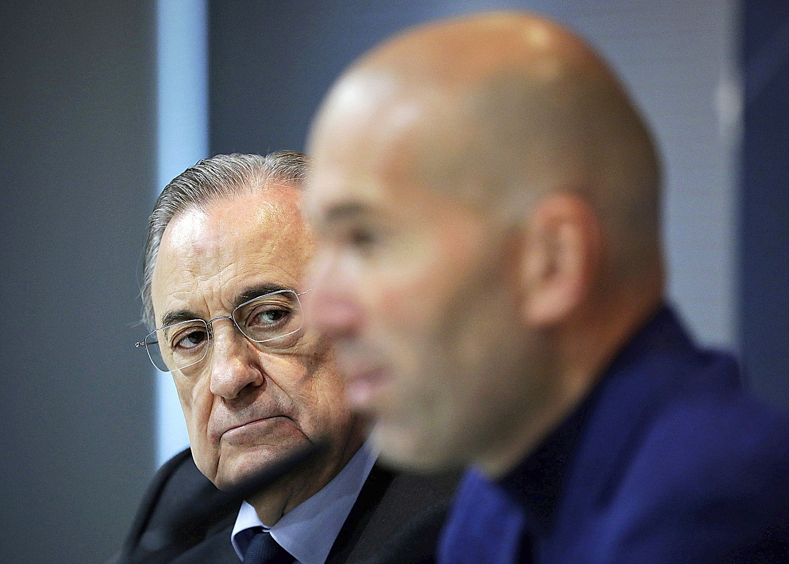 Florentino Prez y Zinedine Zidane, en una imagen de 2018.
