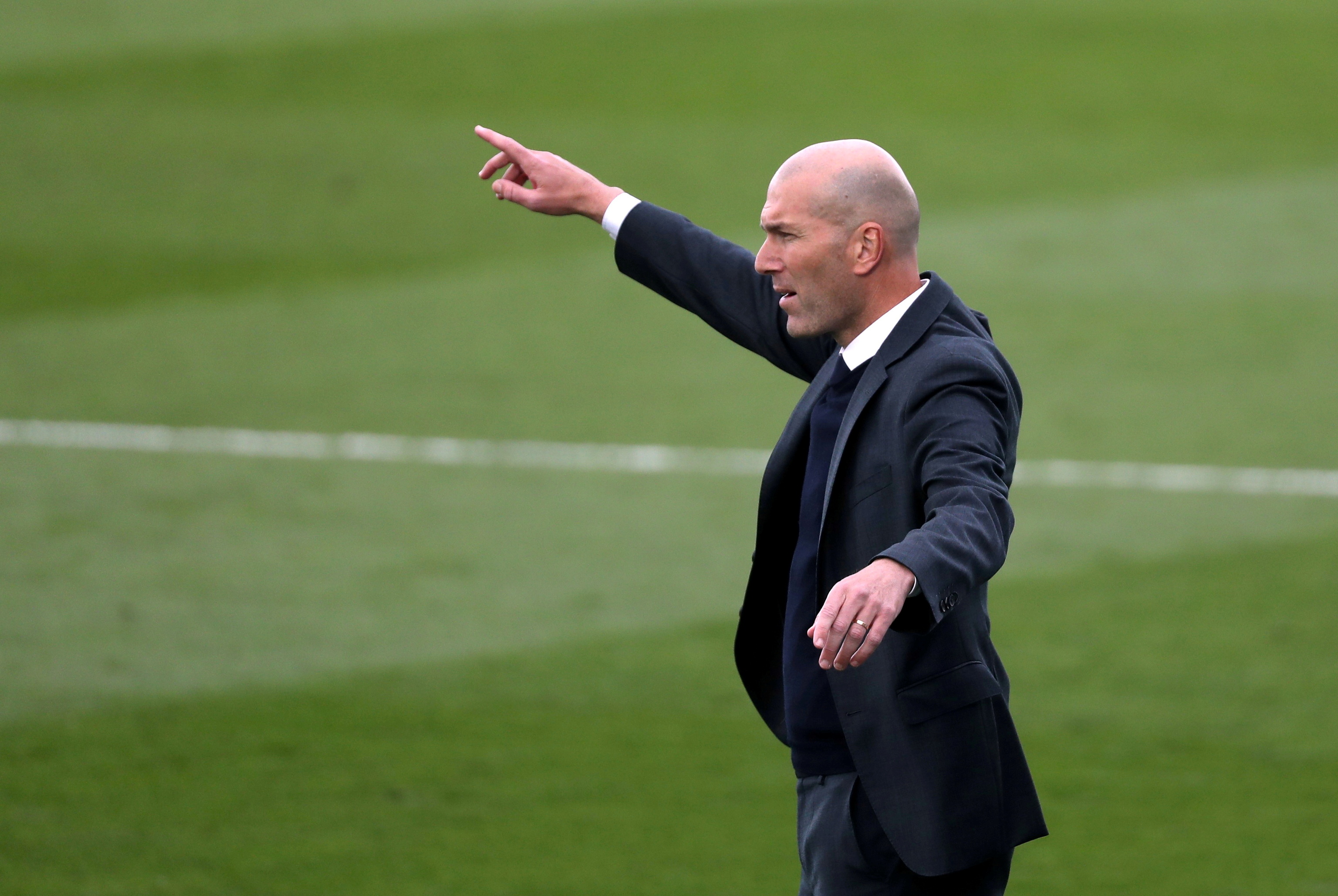 Zidane, durante el ltimo partido de Liga ante el Villarreal.