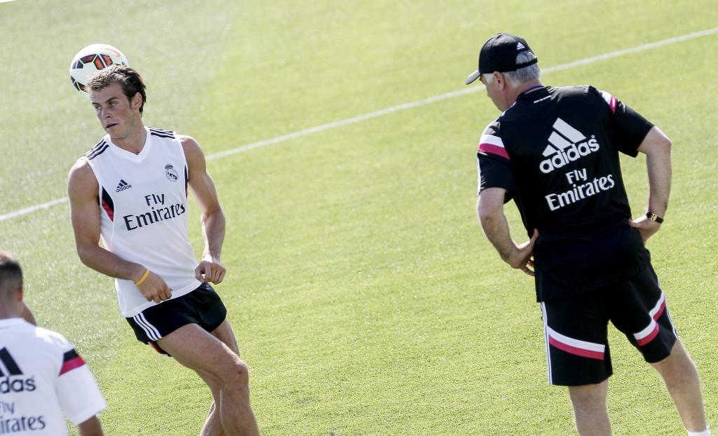 Bale y Ancelotti, en la primera etapa del tcnico en Madrid.