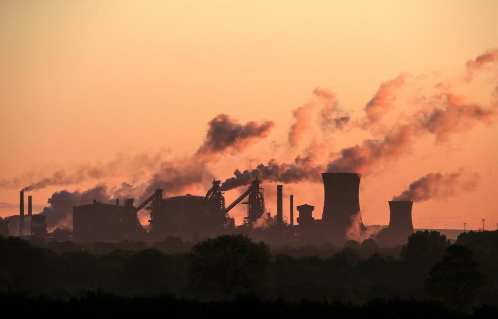 La energa procedente de combustibles fsiles ha sido durante aos la principal, como se ve en esta plana de British Steel, en Lincolnshire, al noreste de Inglaterra.