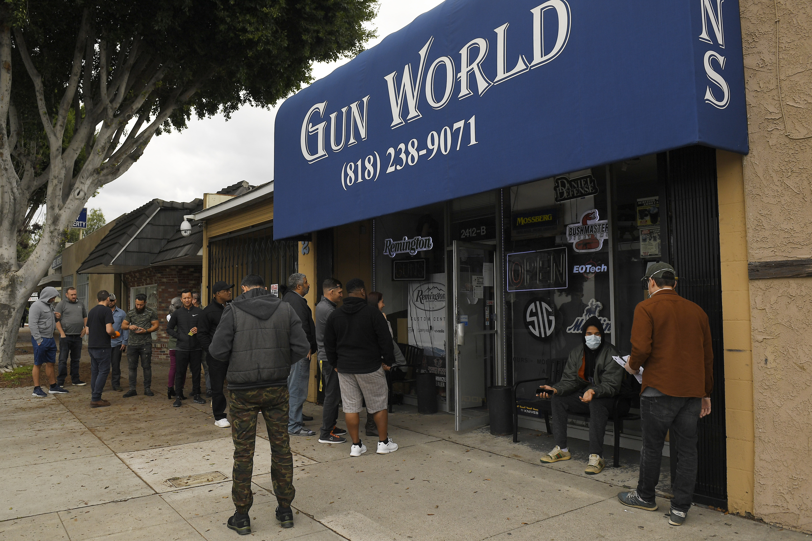 Una tienda de armas en California.
