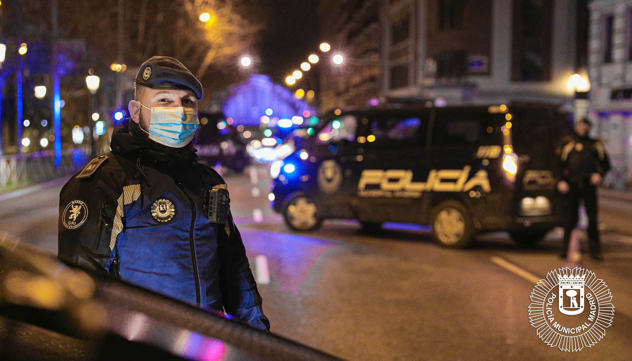 Uno de los controles efectuados por la Polica Municipal en Madrid el pasado fin de semana.