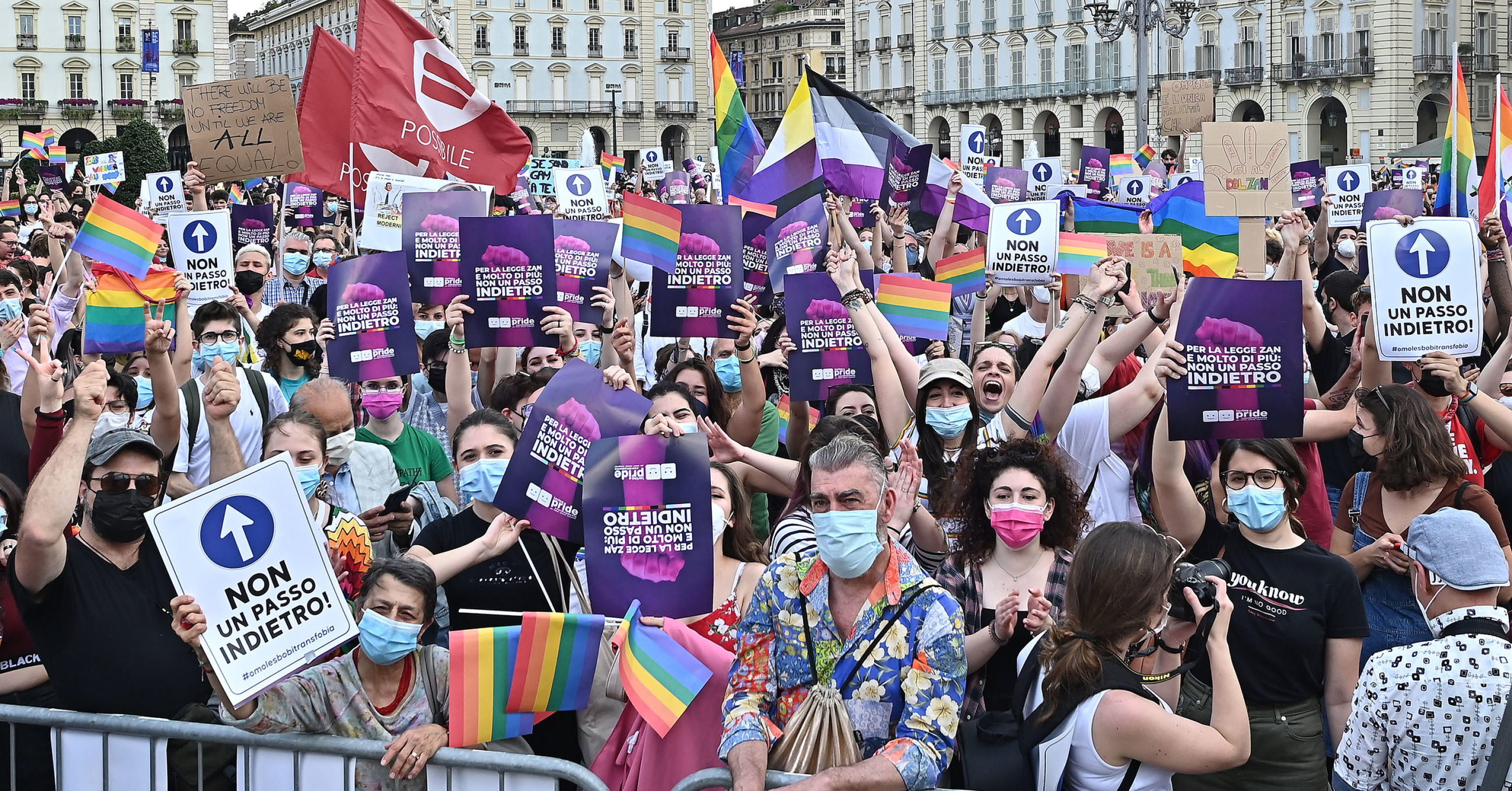 Manifestacin por el Orgullo en Turn, Italia, este fin de semana.