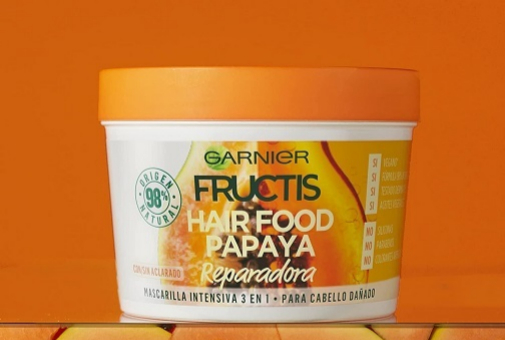 Pelazo en Amazon Prime Day: mascarilla Fructis Hair Food Papaya Reparadora de Garnier.